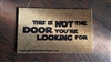 This Is Not The Door You're Looking For Custom Handpainted Fandom Doormat by Killer Doormats, Version 3