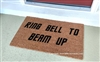 Ring Bell To Beam Up Funny Fandom Custom Handpainted Welcome Doormat by Killer Doormats