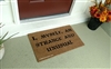 I, Myself, Am Strange And Unusual Custom Handpainted Fandom Doormat by Killer Doormats