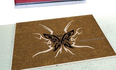 Tribal Butterflies Custom Doormat by Killer Doormats
