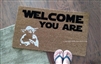 Welcome You Are Custom Fandom Doormat by Killer Doormats