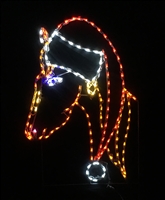 Horse Wearing Santa Hat