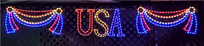 3 Piece USA with 2 Banners - Patriotic