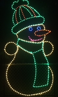 Snowman with Scarf and Hat