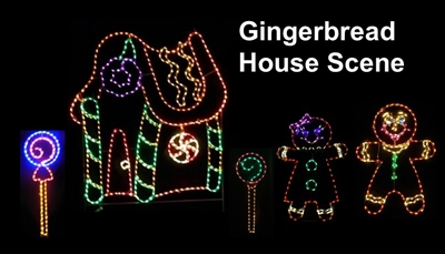 Gingerbread House Scene