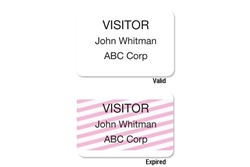 ONEstep Self-expiring TIMEbadge Adhesive Blank One Day Expiration - Thermal Printable.  Pkg of 500.