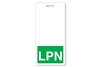 Badge Buddy Green "LPN" Vertical  (QTY 4 packs of 25)