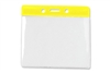 Yellow Horizontal Vinyl Color-Bar Badge Holder - Extra Large Size (QTY 100)