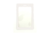 White Vertical Vinyl Color-Frame Badge Holder Credit/Data Card Size (QTY 100)