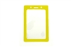 Yellow Vertical Vinyl Color-Frame Badge Holder Credit/Data Card Size (QTY 100)