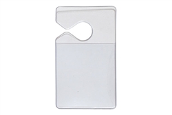 Clear Rigid Vinyl Vertical Hang Tag Holder (QTY 100)