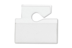 Clear Rigid Vinyl Horizontal Hang Tag Holder (QTY 100)