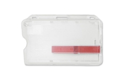 Frosted Horizontal Single-Card Dispenser w/Red Extractor Slide (QTY 100)