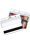 Frosted Rigid Plastic Horizontal Half Card Holder (QTY 100)