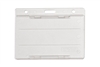 Frosted Clear Horizontal Open-face Rigid Plastic Card Holder (QTY 100)