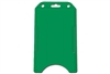 Green Vertical Open-face Rigid Plastic Card Holder (QTY 100)