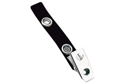 Black Vinyl Strap Clip w/2-Hole NPS Clip (100 QTY)