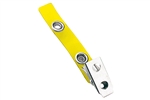 Yellow Vinyl Strap Clip w/2-Hole NPS Clip (100 QTY)