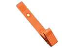 Orange Vinyl Strap Clip w/2-Hole NPS Clip (100 QTY)