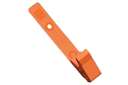 Orange Vinyl Strap Clip w/2-Hole NPS Clip (100 QTY)