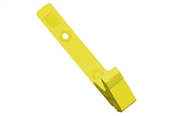 Yellow Vinyl Strap Clip w/2-Hole NPS Clip (100 QTY)