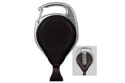Black Proreel (Carabiner Style) with Card Clip & Belt Clip (QTY 100)