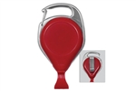 Red Proreel (Carabiner Style) with Card Clip & Belt Clip (QTY 100)