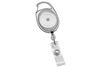 Translucent Clear Carabiner Badge Reel with Clear Vinyl Strap (QTY 100)