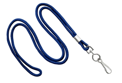 Royal Round 1/8" Standard Lanyard W/ Nickel Plated Steel Swivel Hook (100 Quantity)