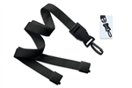 Black 5/8" (16 mm) Flat Tubular Lanyard W/ Breakaway & Detach Plastic Swivel Hook (QTY 100)