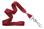  Red 5/8" (16 mm) Microweave Polyester Lanyard W/ Nickel-plated Steel Swivel Hook(QTY 100)