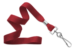  Red 5/8" (16 mm) Microweave Polyester Lanyard W/ Nickel-plated Steel Swivel Hook(QTY 100)