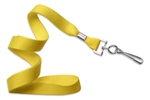 Yellow 5/8" (16 mm) Microweave Polyester Lanyard W/ Nickel-plated Steel Swivel Hook (QTY 100)