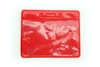 Red Vertical Vinyl Color-Bar Badge Holder - Credit Card Size (QTY 100)