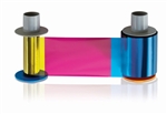 Fargo Color Ribbon - YMCKOK #45110 (200 prints) Two Resin Black Panels and Clear Overlay Panel.