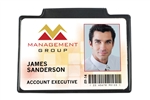 Magnetic Single Pocket Horizontal Badge Holder.  Government Size (QTY 100)