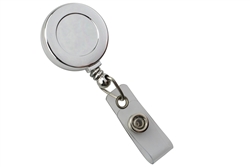 Round Badge Reel With Strap And Slide Clip (QTY 100)