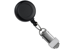 Round Badge Reel With Card Clamp And Slide Clip (QTY 100)