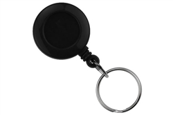 Round Badge Reel With Key Ring And Slide Clip (QTY 100)