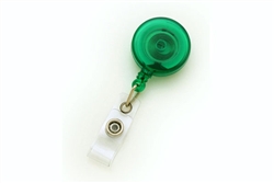 Round Badge Reel With Strap And Slide Clip (translucent) (QTY 100)