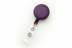 Round Badge Reel With Strap And Slide Clip (translucent) (QTY 100)