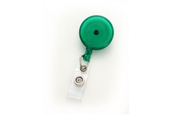 Round Badge Reel With Strap And Swivel Clip (translucent) (QTY 100)