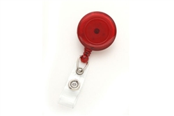 Round Badge Reel With Strap And Swivel Clip (translucent) (QTY 100)