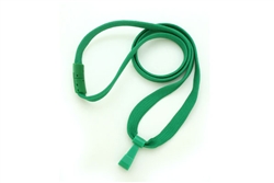 Green 3/8" Lanyard With Breakaway And "twist-free" Wide Plastic Hook (QTY 100)