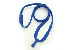 Royal Blue 3/8" Lanyard With Breakaway And "twist-free" Wide Plastic Hook (QTY 100)