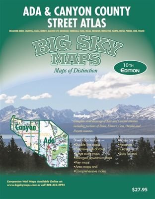 ADA & CANYON COUNTY STREET ATLAS (10th Edition)