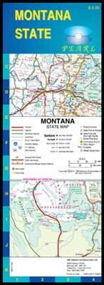 Montana State Laminated Map