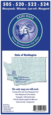 Mossyrock/Winston/Loo-wit/Margaret GMU Map