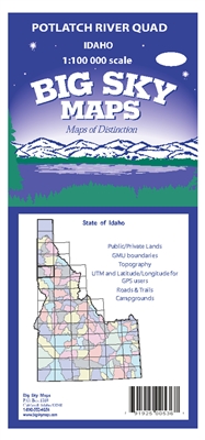 Potlatch River Quadrangle Map