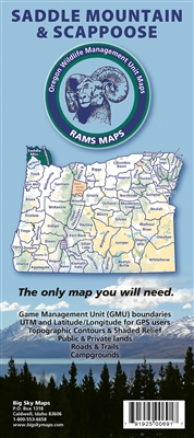 Saddle Mountain/Scappoose GMU Map